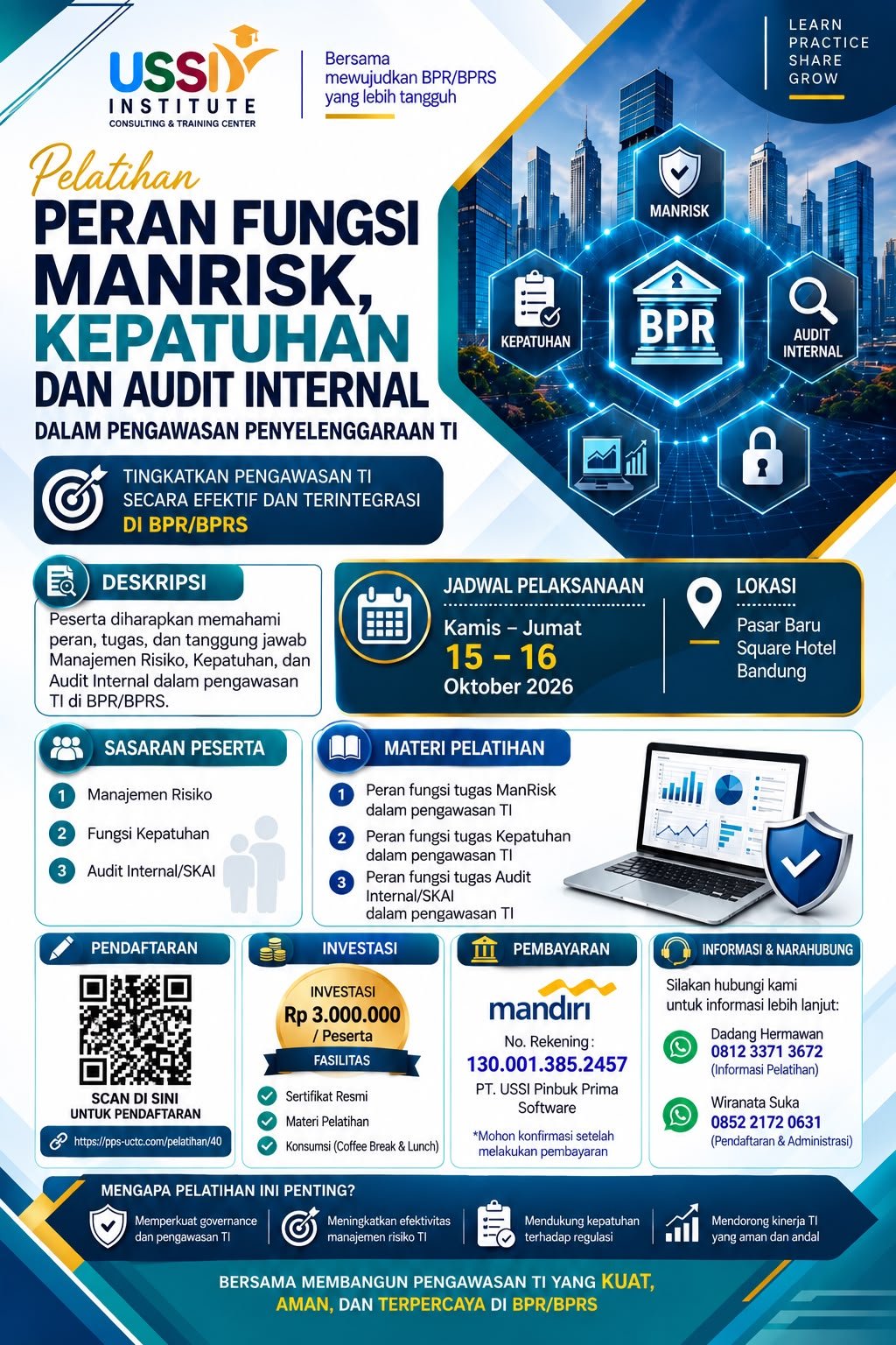 PERAN FUNGSI MANRISK KEPATUHAN DAN AUDIT INTERNAL DALAM PENGAWASAN PENYELENGGARAAN TI